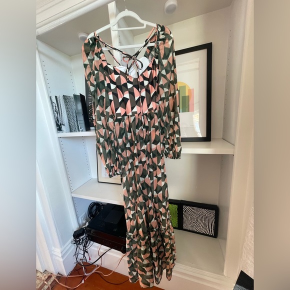 PatBO Beautiful Plitka lace-up dress, Size XL - Picture 8 of 10